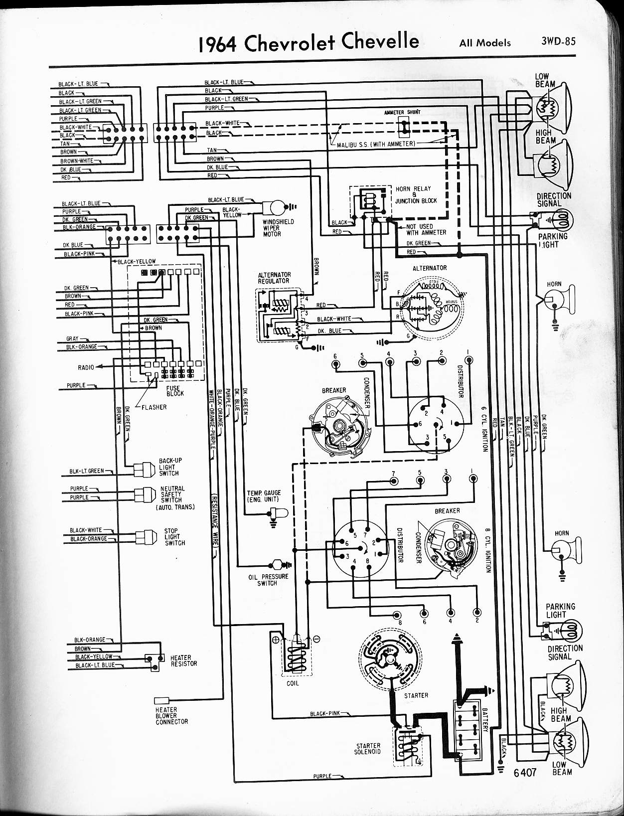 57 - 65 Chevy Wiring Diagrams